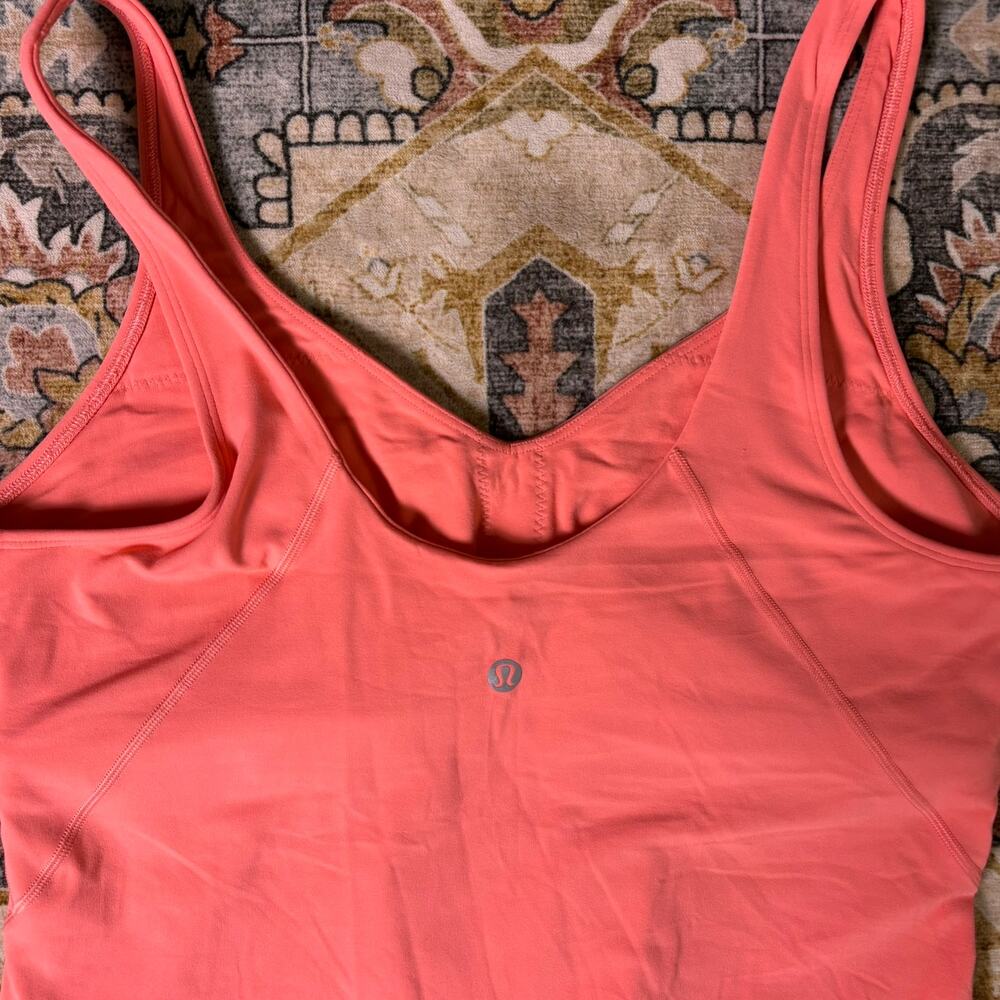 Lululemon Align Waist Length Tank Top in Raspberry Cream Color Bright Pink 12 - Picture 7 of 14